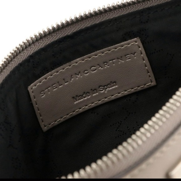 STELLA MCCARTNEY | CAVENDISH Clutch/Pouch in Vegan Taupe Leather Rose Gold Stars - Picture 4 of 7